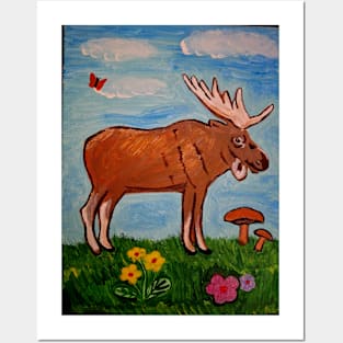 Moose Posters and Art